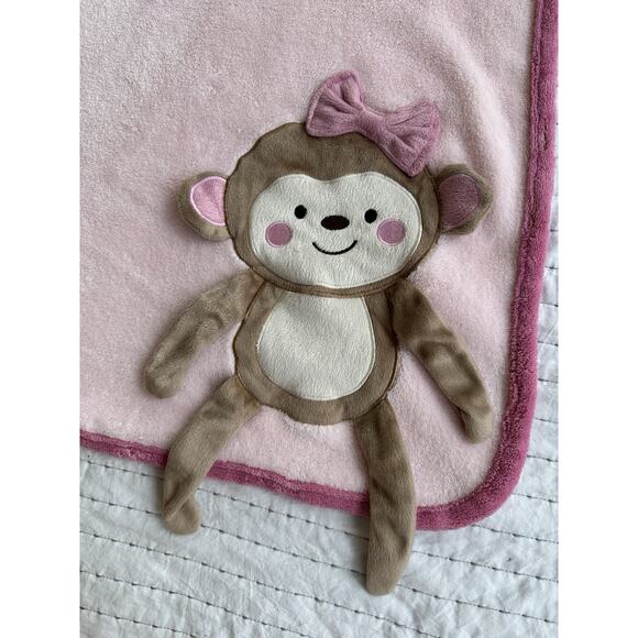 Koala Baby 3D Embroidered Baby Blanket Monkey Pink 2013 Baby  Koala Baby 3D Embroidered Baby Blanket Monkey Pink 2013 Baby R Us